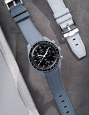 Curved Vertech Rubber Strap - Dark Grey - OM Luxury