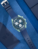 Curved Rubber Strap - Blue - OM Luxury